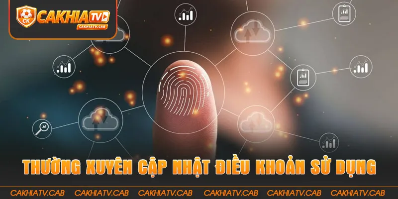 Thường xuyên cập nhật các điều khoản sử dụng 